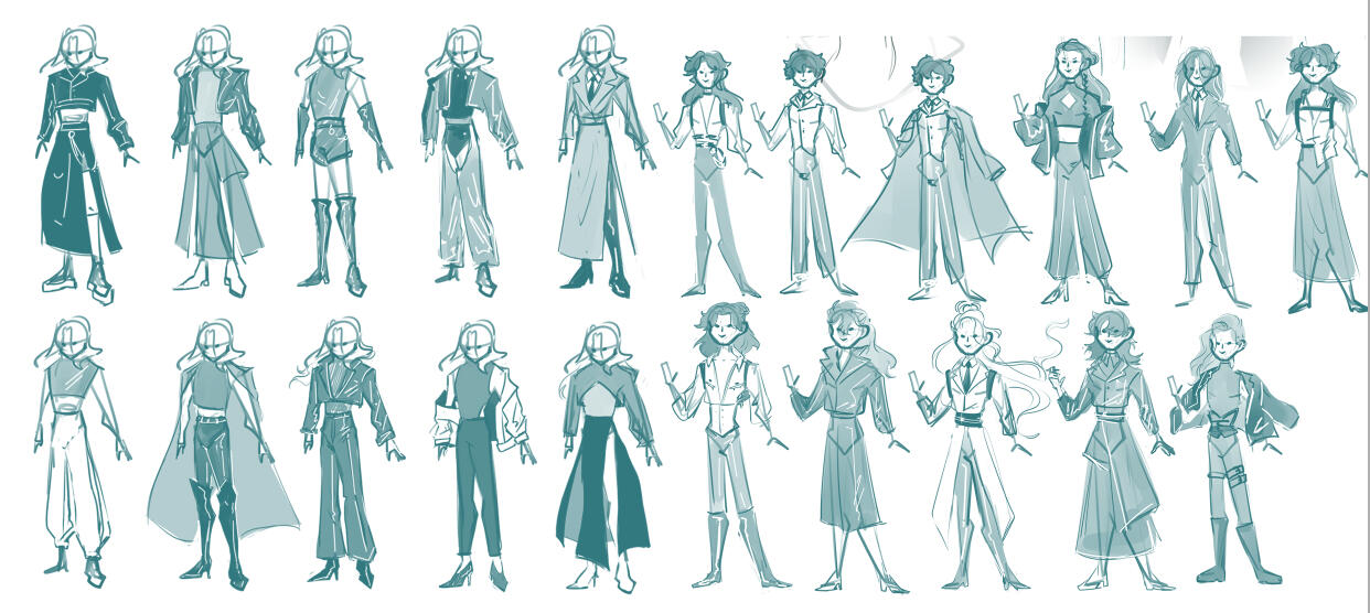 VTM TTRPG character design - Avery Thumbnails